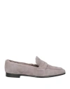 Roberto Festa Woman Loafers Grey Size 10 Leather