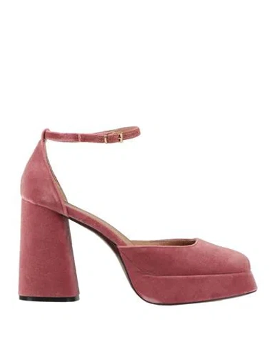 Roberto Festa Woman Pumps Antique Rose Size 9.5 Textile Fibers