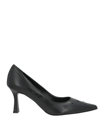 Roberto Festa Woman Pumps Black Size 10 Leather