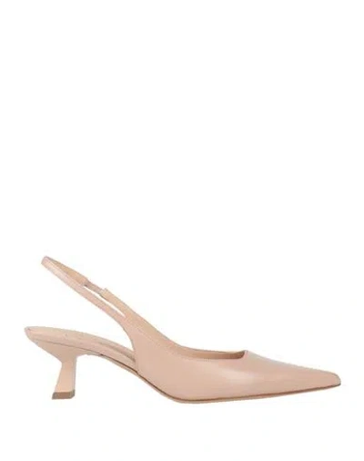 Roberto Festa Woman Pumps Blush Size 6.5 Leather In Pink