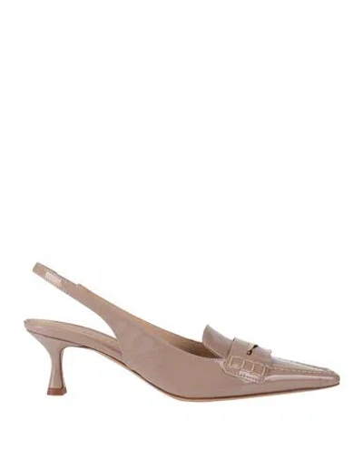 Roberto Festa Woman Pumps Blush Size 8 Leather In Pink