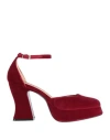 Roberto Festa Woman Pumps Brick Size 8.5 Textile Fibers