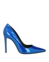 Roberto Festa Woman Pumps Bright Blue Size 11 Soft Leather