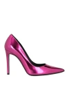 Roberto Festa Woman Pumps Fuchsia Size 11 Soft Leather In Pink