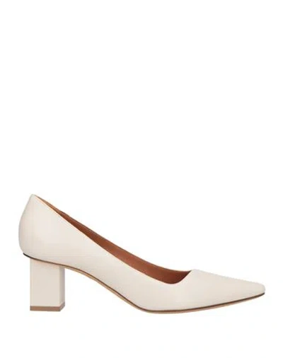 Roberto Festa Woman Pumps Ivory Size 10 Leather In Neutral