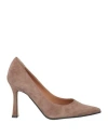 Roberto Festa Woman Pumps Light Brown Size 8 Leather In Beige