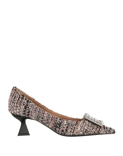 Roberto Festa Woman Pumps Light Pink Size 6 Textile Fibers In Brown