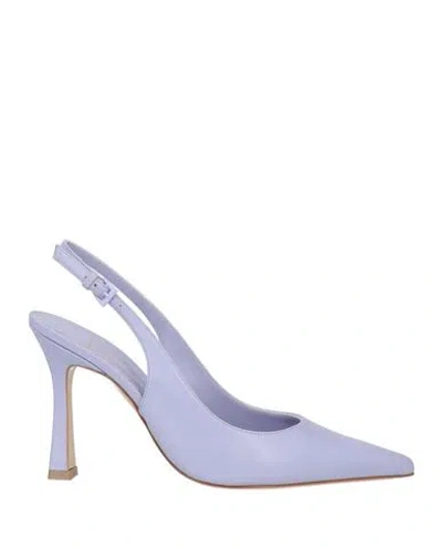 Roberto Festa Woman Pumps Lilac Size 8 Soft Leather In Purple