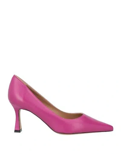 Roberto Festa Woman Pumps Mauve Size 7.5 Soft Leather