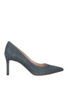 Roberto Festa Woman Pumps Midnight Blue Size 7 Textile Fibers