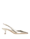 Roberto Festa Frans Pumps In Gold Glitter In Grey