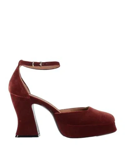 Roberto Festa Woman Pumps Tan Size 10 Textile Fibers In Brown