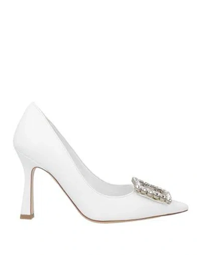 Roberto Festa Woman Pumps White Size 10 Soft Leather