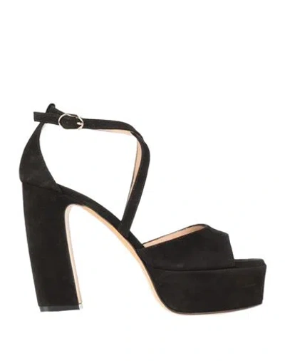 Roberto Festa Black Patent Leather Parigi Sandal