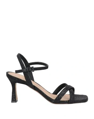Roberto Festa Mesia 70mm Glittered Sandals In Black