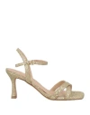 Roberto Festa Mesia Metallic 80mm Sandals In Gold