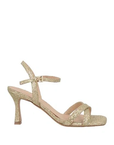Roberto Festa Mesia Metallic 80mm Sandals In Gold