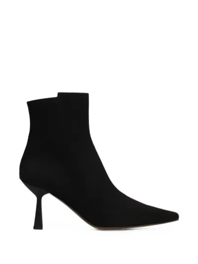 Roberto Festa Yanira Pointed-toe Ankle Boots In Black