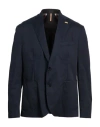Roberto P  Luxury Roberto P Luxury Man Blazer Midnight Blue Size 46 Cotton, Elastane In Blue