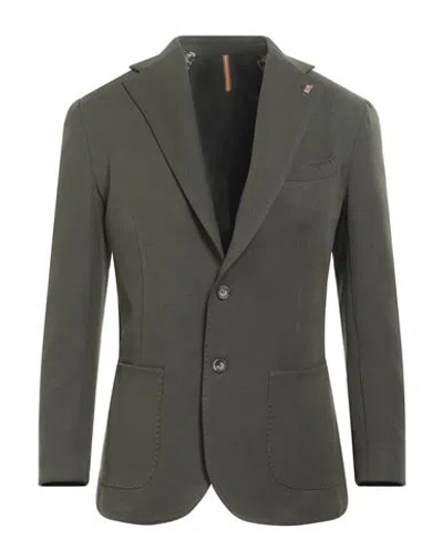 Roberto P  Luxury Roberto P Luxury Man Blazer Military Green Size 38 Polyester, Viscose, Elastane