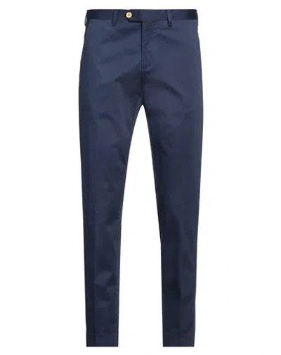Roberto P  Luxury Roberto P Luxury Man Pants Blue Size 30 Cotton, Elastane