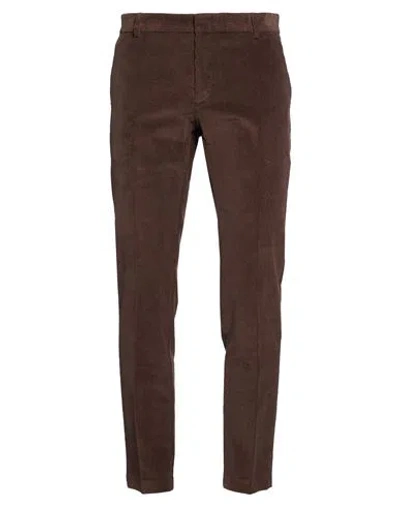 Roberto P  Luxury Roberto P Luxury Man Pants Dark Brown Size 32 Cotton, Econyl