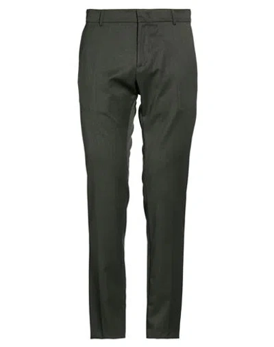 Roberto P  Luxury Roberto P Luxury Man Pants Dark Green Size 35 Wool, Polyester, Elastane