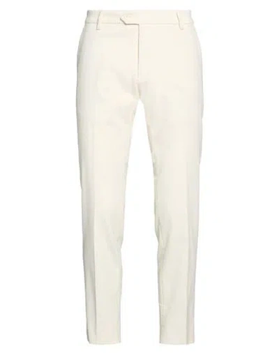 Roberto P  Luxury Roberto P Luxury Man Pants Ivory Size 34 Cotton, Econyl In White