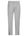Roberto P  Luxury Roberto P Luxury Man Pants Light Grey Size 40 Wool, Polyester, Elastane In Gray
