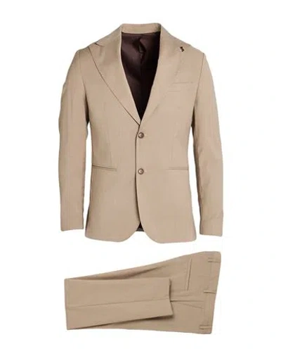 Roberto P  Luxury Roberto P Luxury Man Suit Beige Size 34 Viscose, Wool, Elastane In Brown