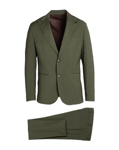 Roberto P  Luxury Roberto P Luxury Man Suit Green Size 42 Viscose, Wool, Elastane