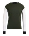 Roberto P  Luxury Roberto P Luxury Man Sweater Military Green Size Xl Virgin Wool, Merino Wool, Polyamide, Elastane In Green