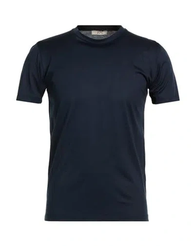 Roberto P  Luxury Roberto P Luxury Man T-shirt Midnight Blue Size S Cotton