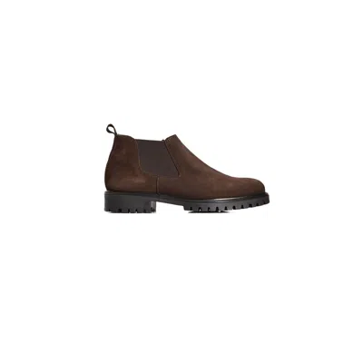 Roberto Pepe Luxury Calfskin Men's Boot In Brown