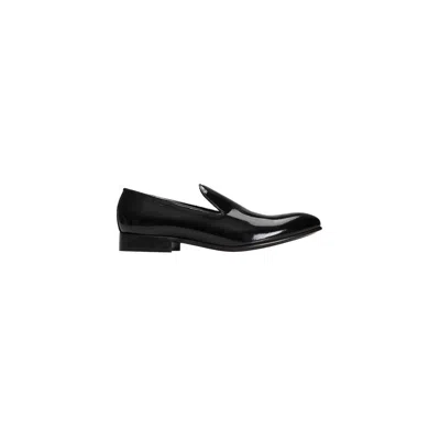 Roberto Pepe Luxury Blue Calfskin Loafer In Black