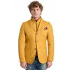 Roberto Pepe Luxury Yellow Polyester Jacket In Yellow