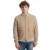 Roberto Pepe Luxury Beige Cotton Jacket In Neutral
