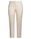 Roberto Quaglia Woman Pants Beige Size 14 Virgin Wool In Beige