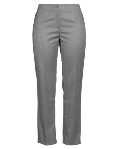 Roberto Quaglia Woman Pants Grey Size 12 Virgin Wool, Cashmere