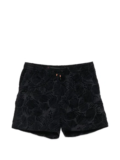 Roberto Ricci Designs Floral-print Drawstring Shorts In Black