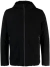 Roberto Ricci Designs Logo-embossed Hooded Down Jacket In Black