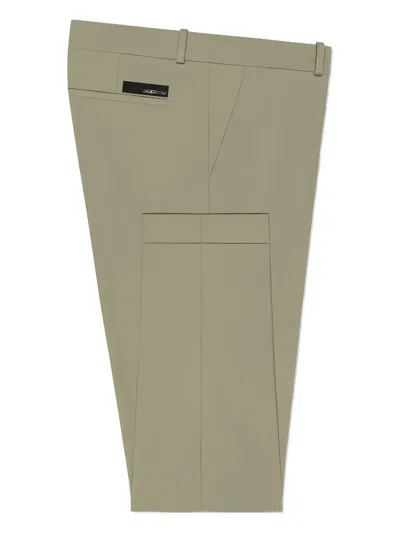 Roberto Ricci Designs Logo-patch Tailored Trousers In Brown