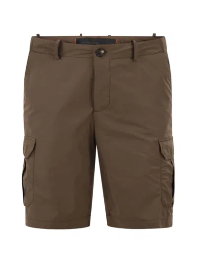 Roberto Ricci Designs Logo-patch Cargo Shorts In Brown