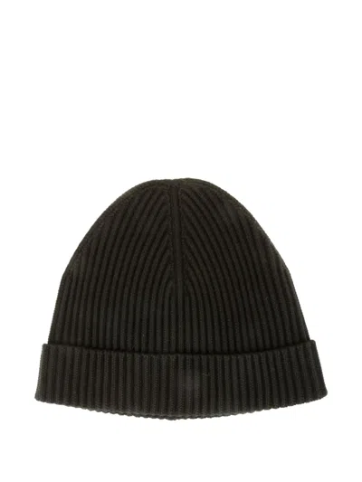 Roberto Ricci Designs Ribbed Beanie Hat In Black