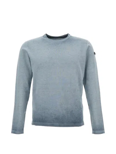 Roberto Ricci Designs Ribbed Detail Sweater In Blue