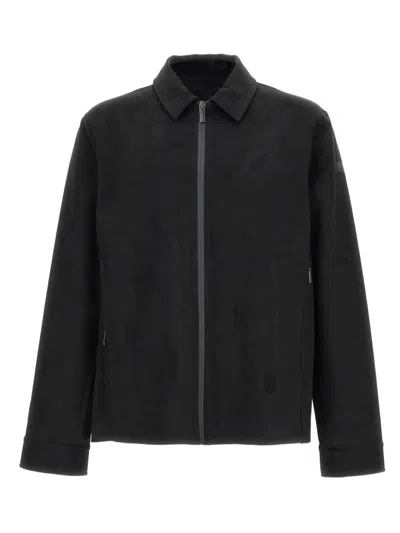 Roberto Ricci Designs Zip-up Suede Jacket In Black