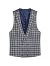 Roberto Vincenti Check-pattern Waistcoat In Grey