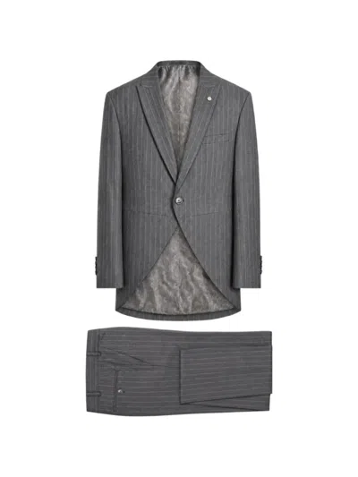 Roberto Vincenti Pinstripe-pattern Single-breasted Suit In Gray