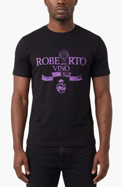 Roberto Vino Roberto Icon Slim Tee In Black