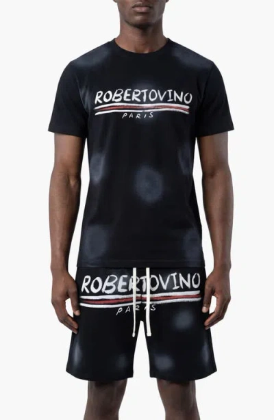 Roberto Vino Roberto Paris Short Set In Black